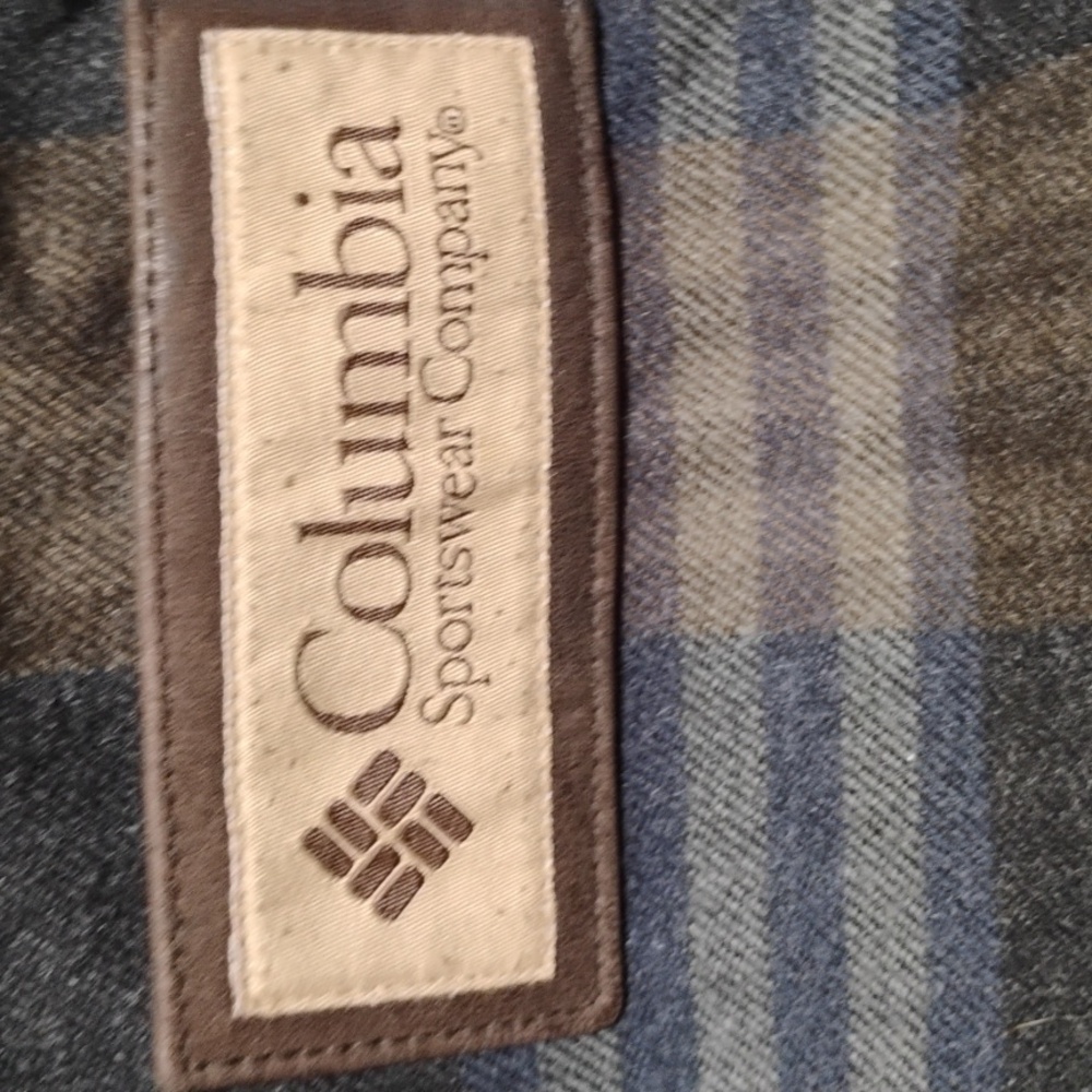SALE! Columbia Men's Genuine Leather & Wool Blend Full Zip Up Coat Sz.L - Picture 15 of 16